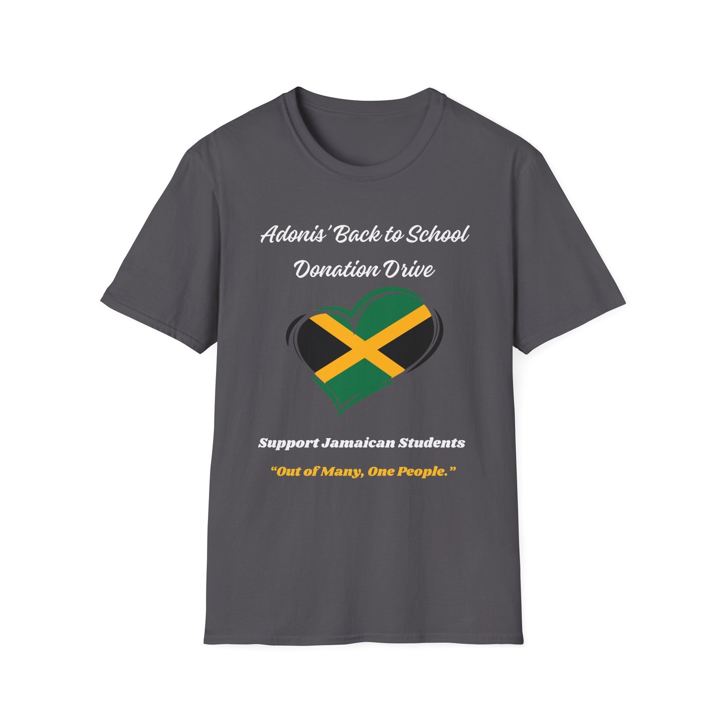 Donation Drive T-Shirt - Adonis Mission to Provide School Supplies in Jamaica