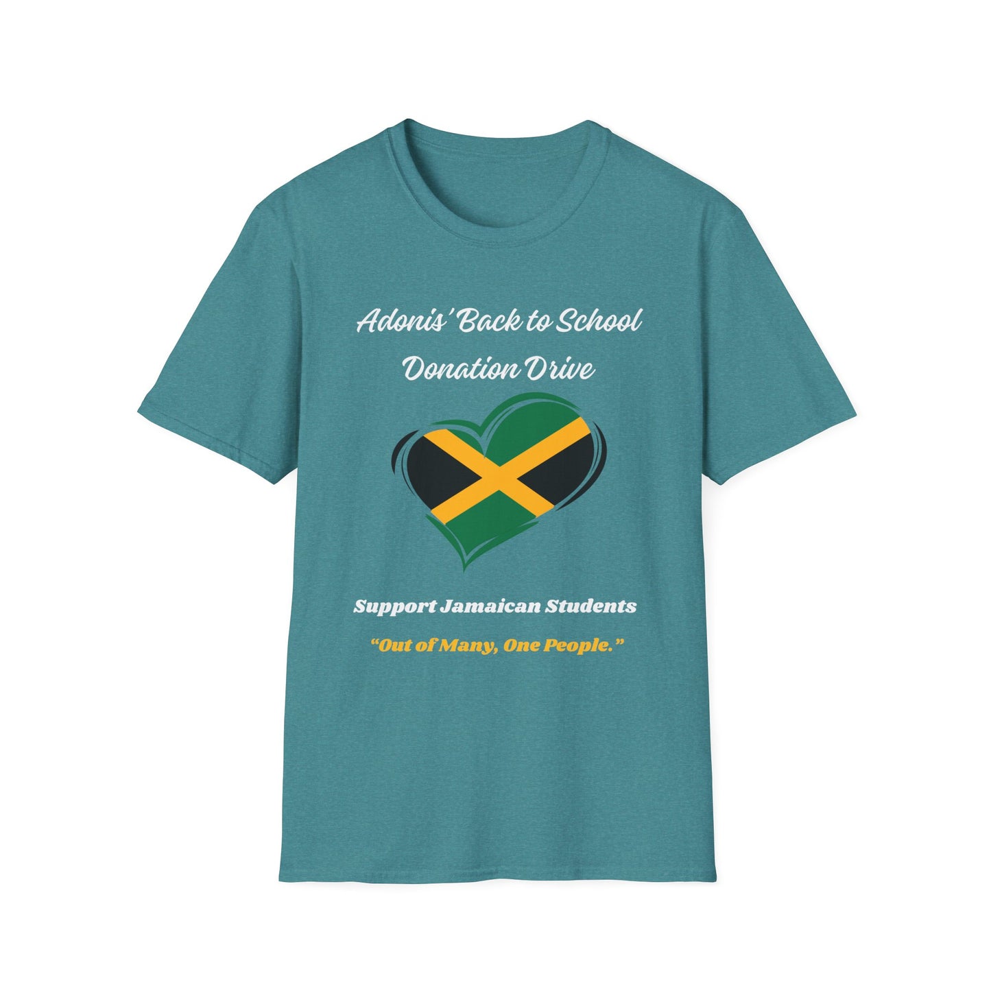 Donation Drive T-Shirt - Adonis Mission to Provide School Supplies in Jamaica