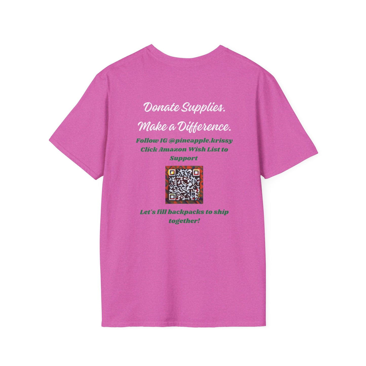 Donation Drive T-Shirt - Adonis Mission to Provide School Supplies in Jamaica
