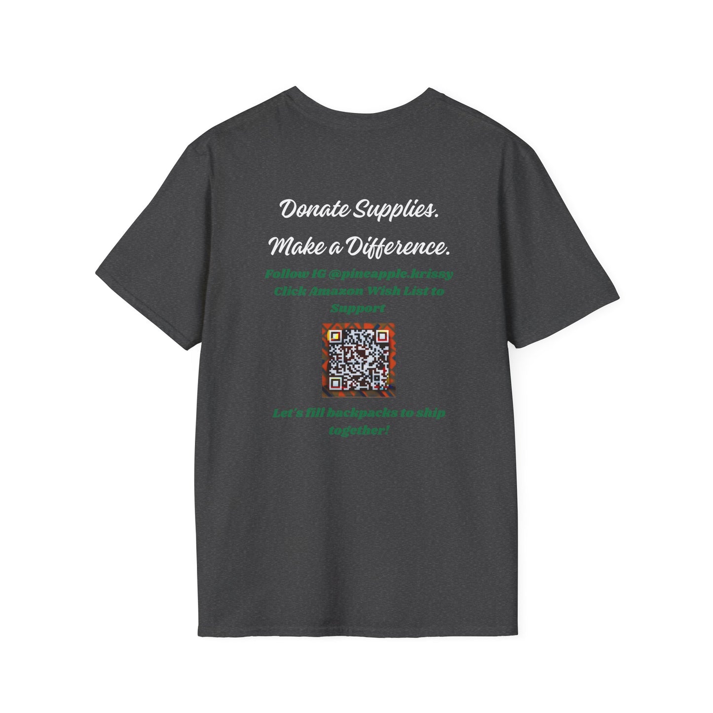 Donation Drive T-Shirt - Adonis Mission to Provide School Supplies in Jamaica