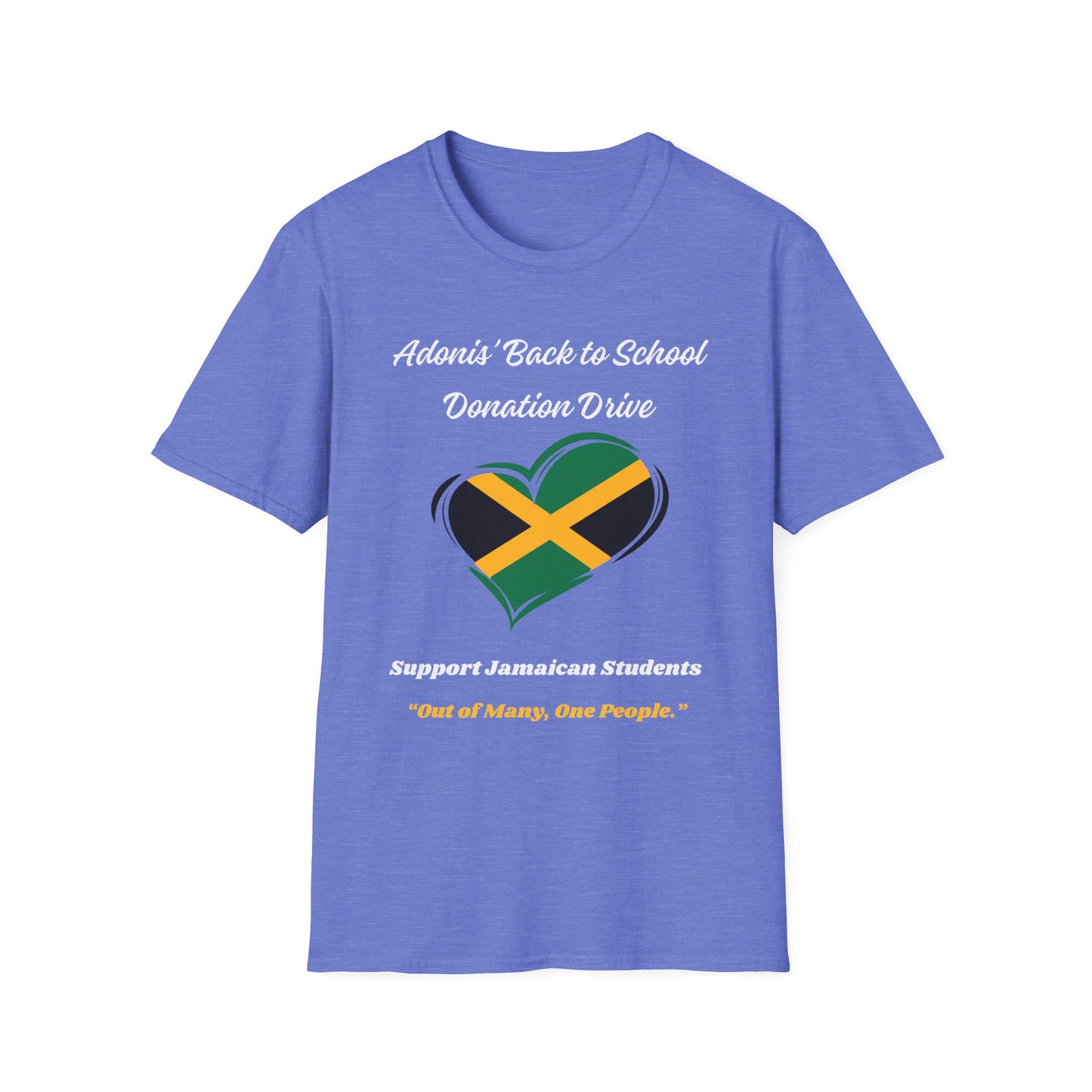 Donation Drive T-Shirt - Adonis Mission to Provide School Supplies in Jamaica