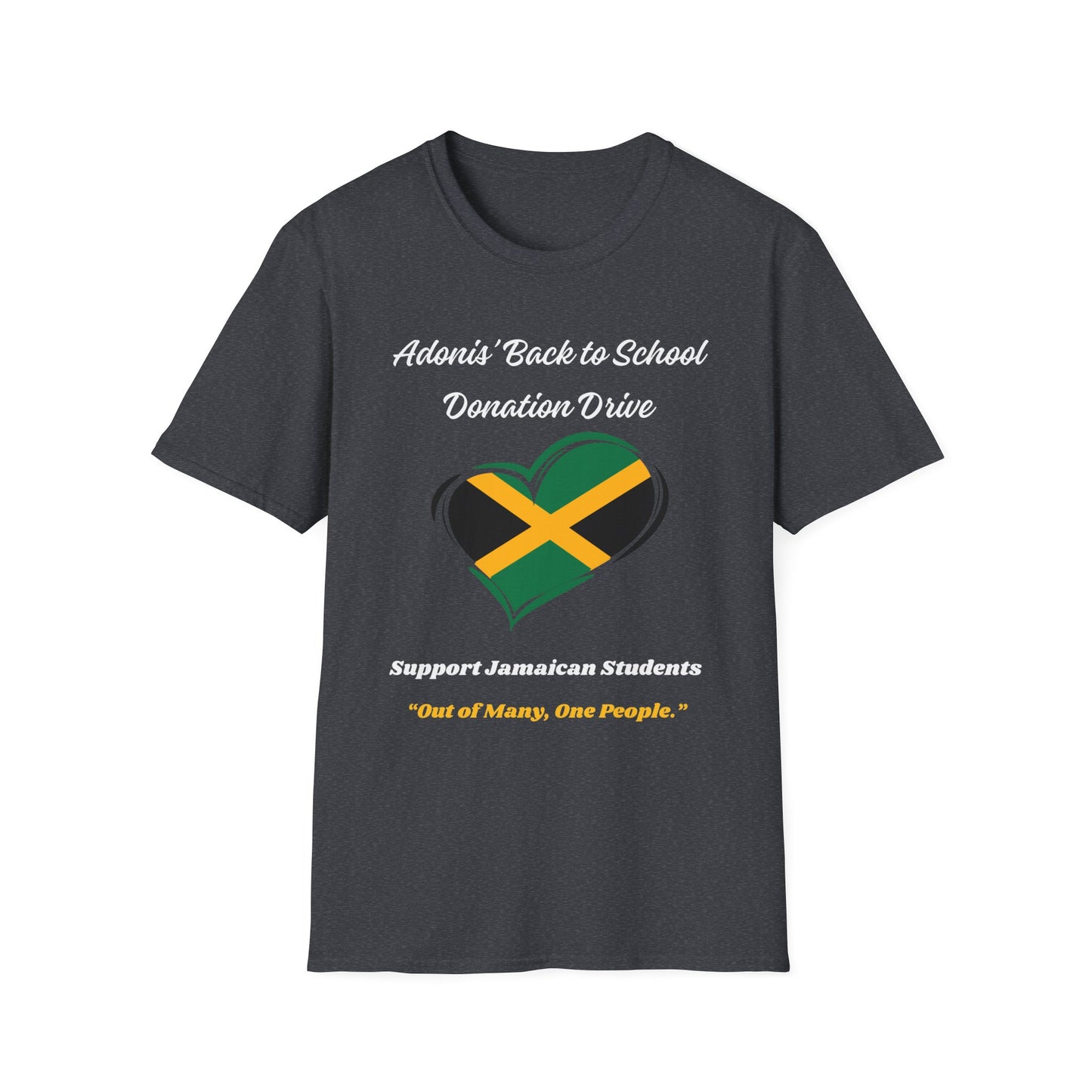 Donation Drive T-Shirt - Adonis Mission to Provide School Supplies in Jamaica