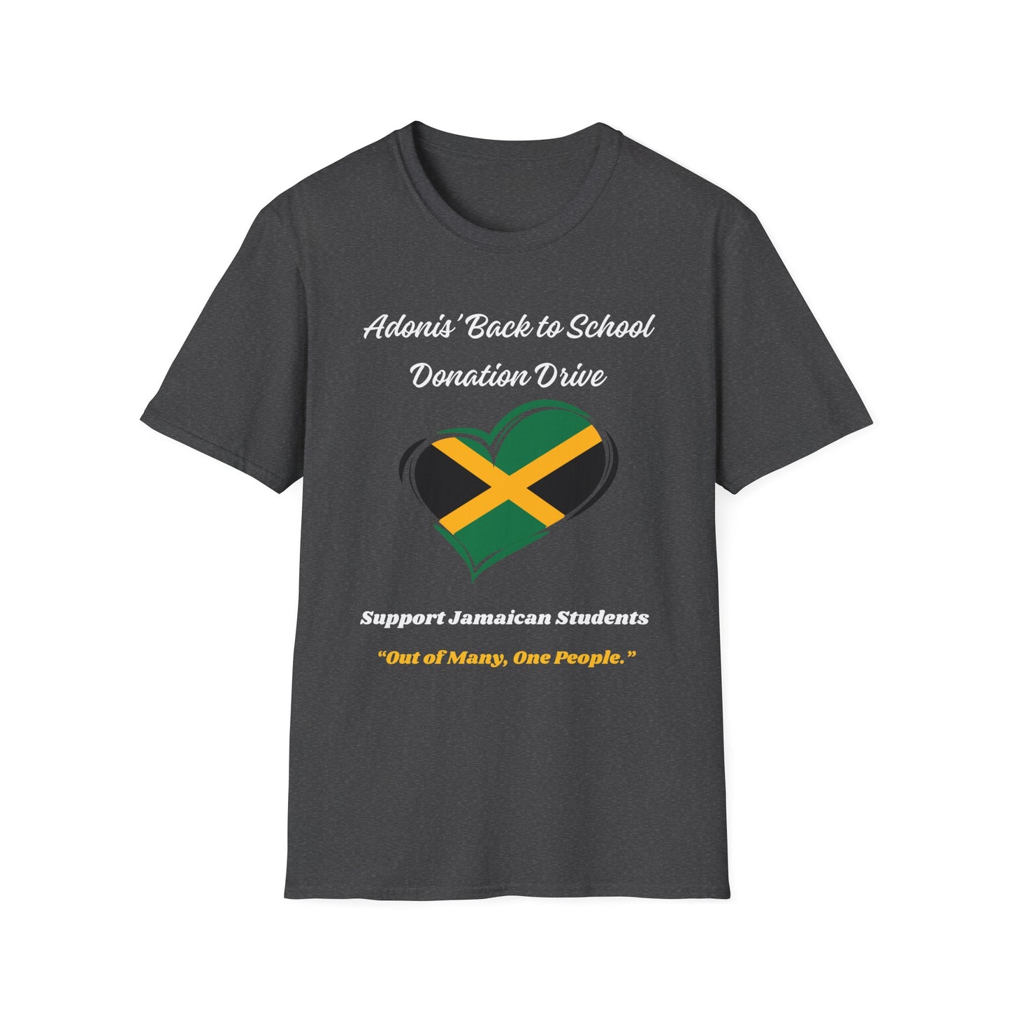 Donation Drive T-Shirt - Adonis Mission to Provide School Supplies in Jamaica