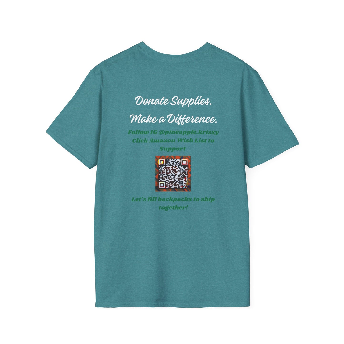 Donation Drive T-Shirt - Adonis Mission to Provide School Supplies in Jamaica