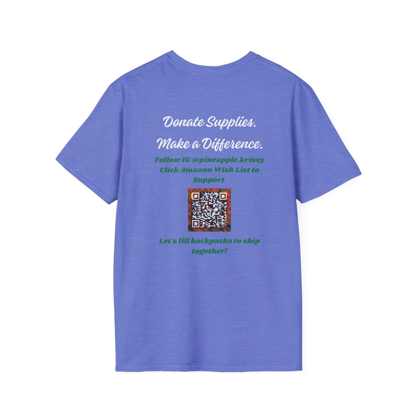 Donation Drive T-Shirt - Adonis Mission to Provide School Supplies in Jamaica