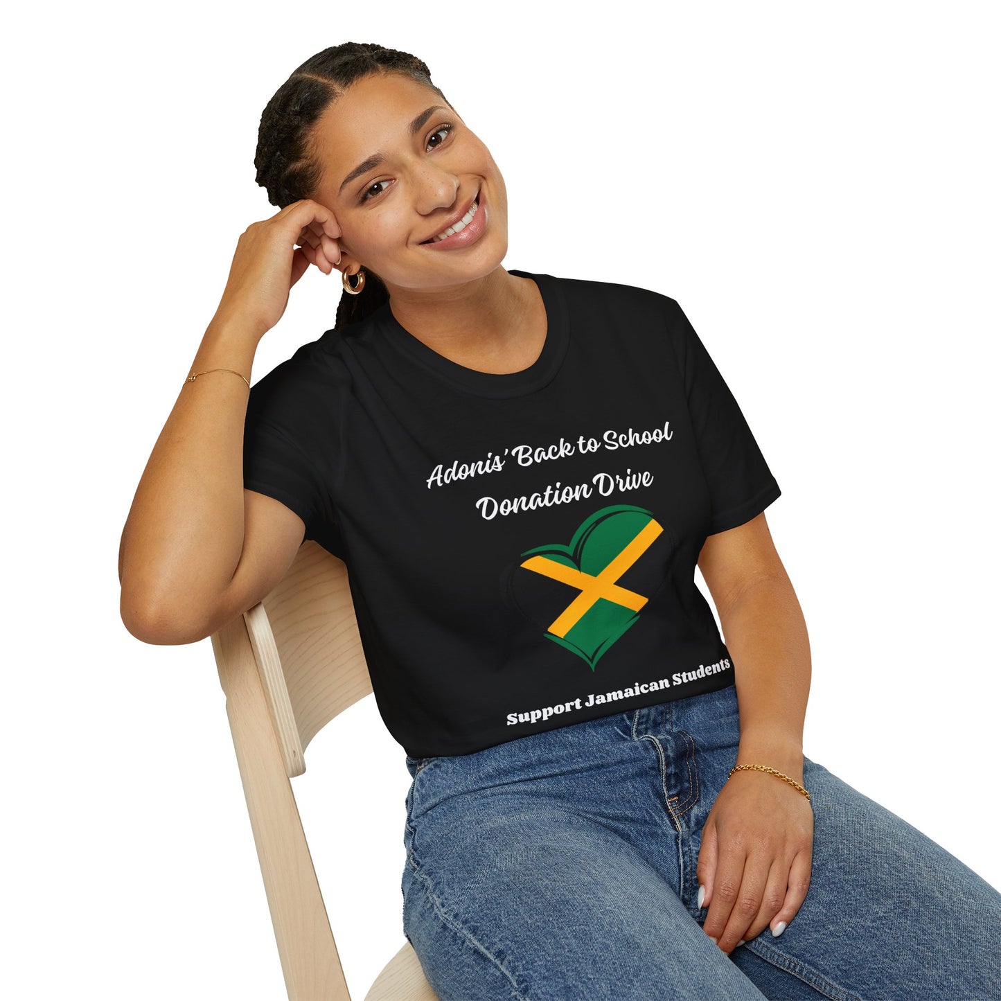 Donation Drive T-Shirt - Adonis Mission to Provide School Supplies in Jamaica