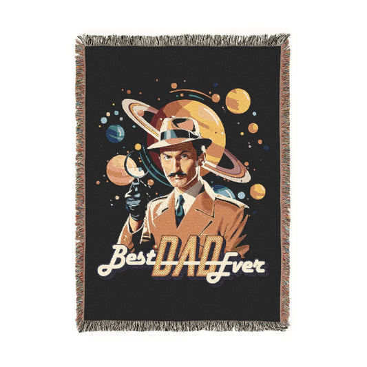 Cosmic Adventure Woven Blanket - Cozy Space-Themed Throw for Stargazers, Perfect for Home Decor, Gifts, and Celebrations