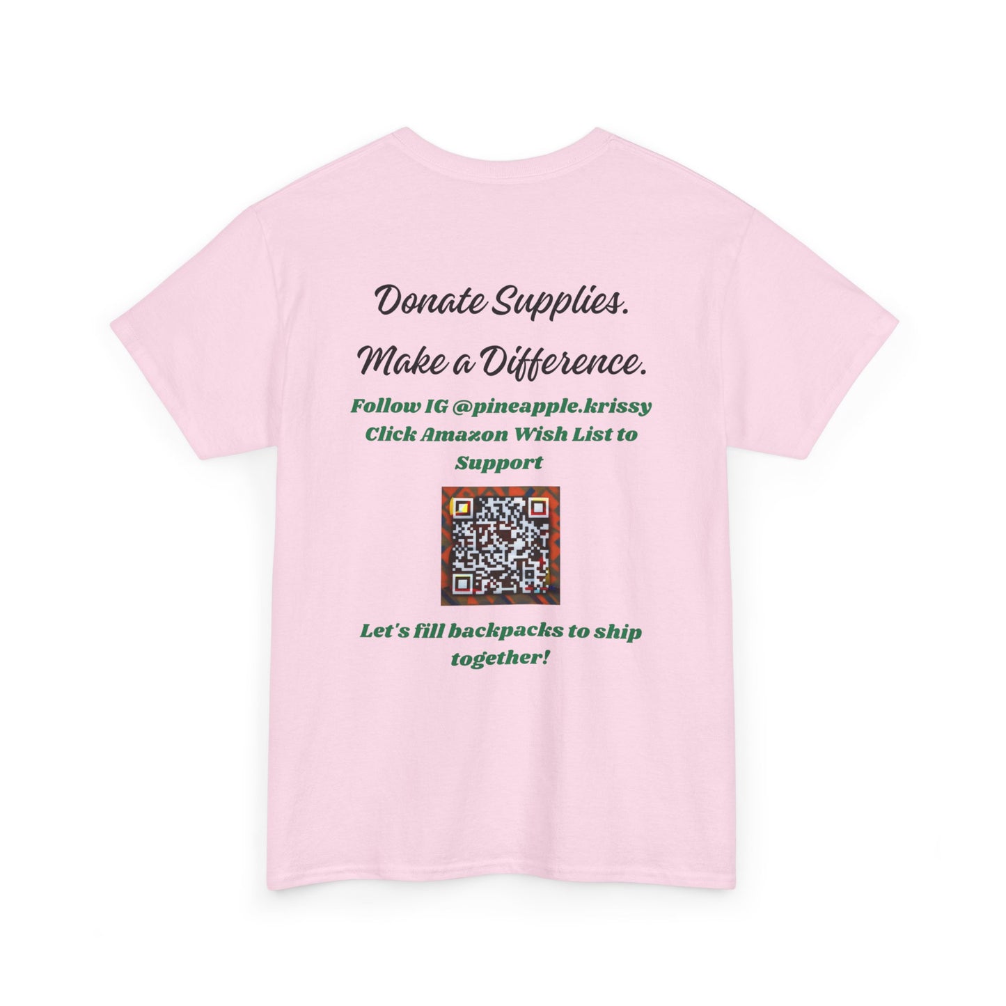 Donation Drive Tee-Shirt to Support Adonis' Mission! - Unisex Heavy Cotton Tee
