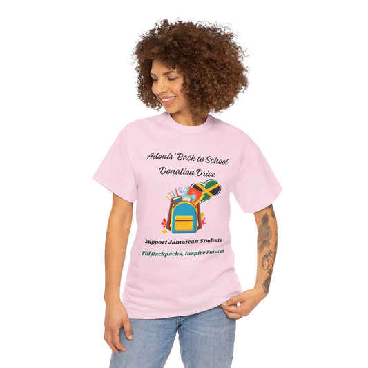 Donation Drive Tee-Shirt to Support Adonis' Mission! - Unisex Heavy Cotton Tee