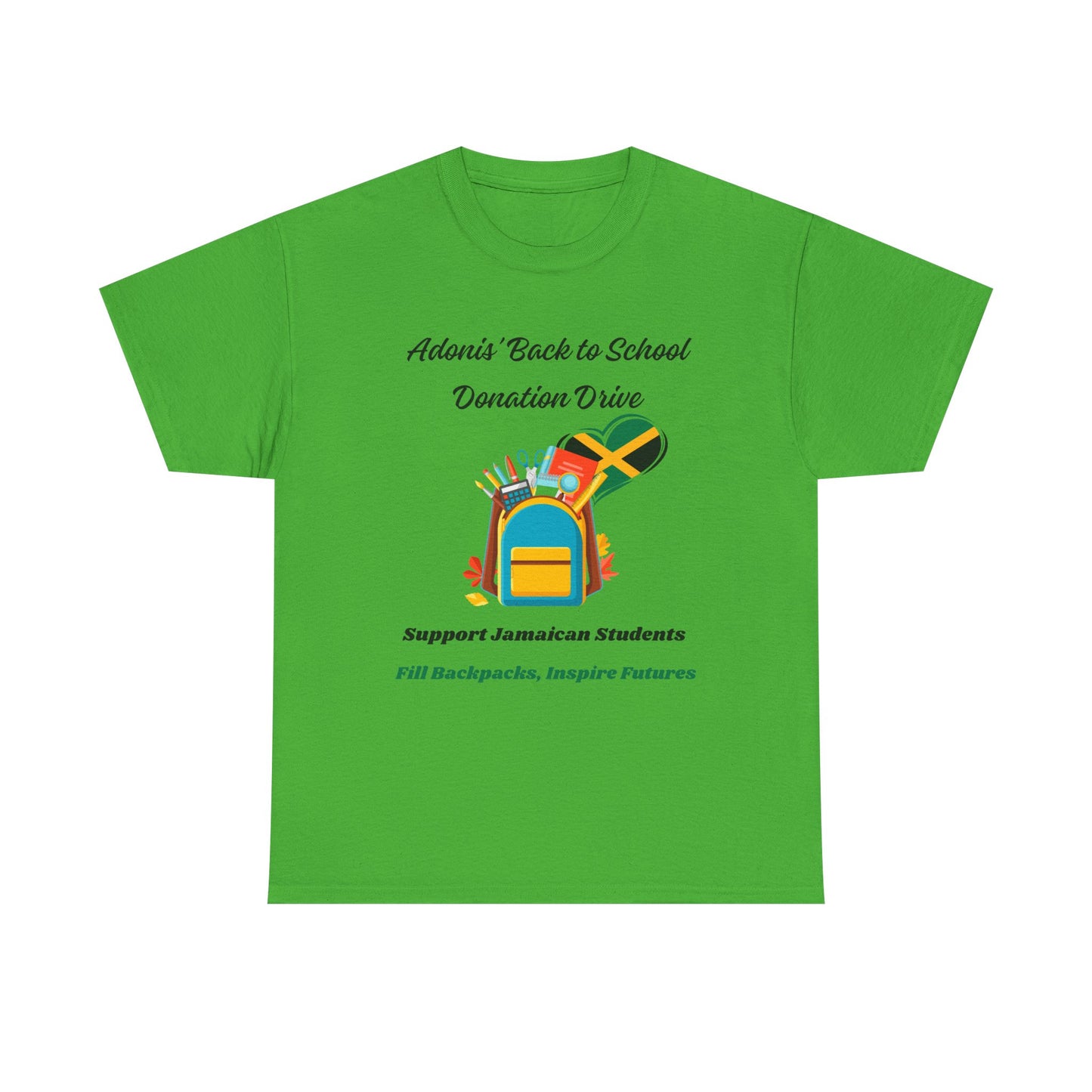Donation Drive Tee-Shirt to Support Adonis' Mission! - Unisex Heavy Cotton Tee