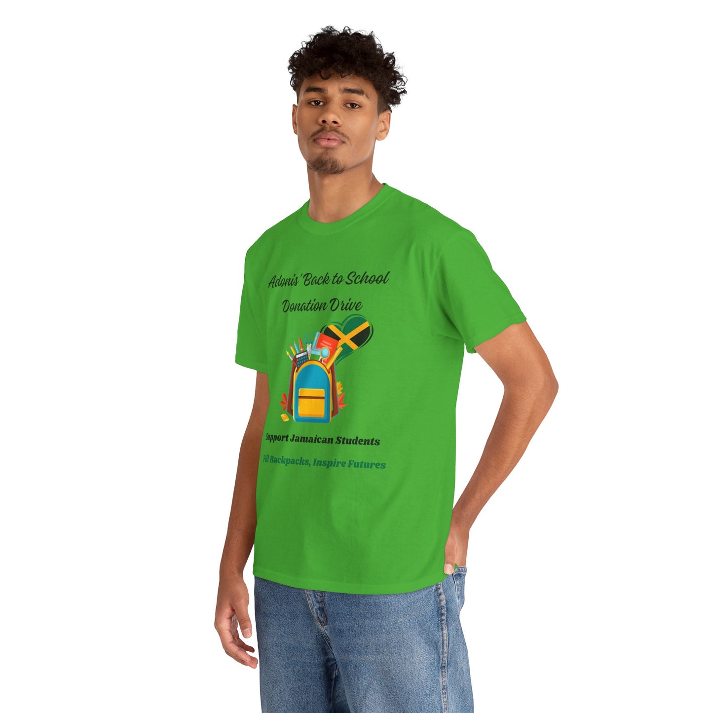 Donation Drive Tee-Shirt to Support Adonis' Mission! - Unisex Heavy Cotton Tee