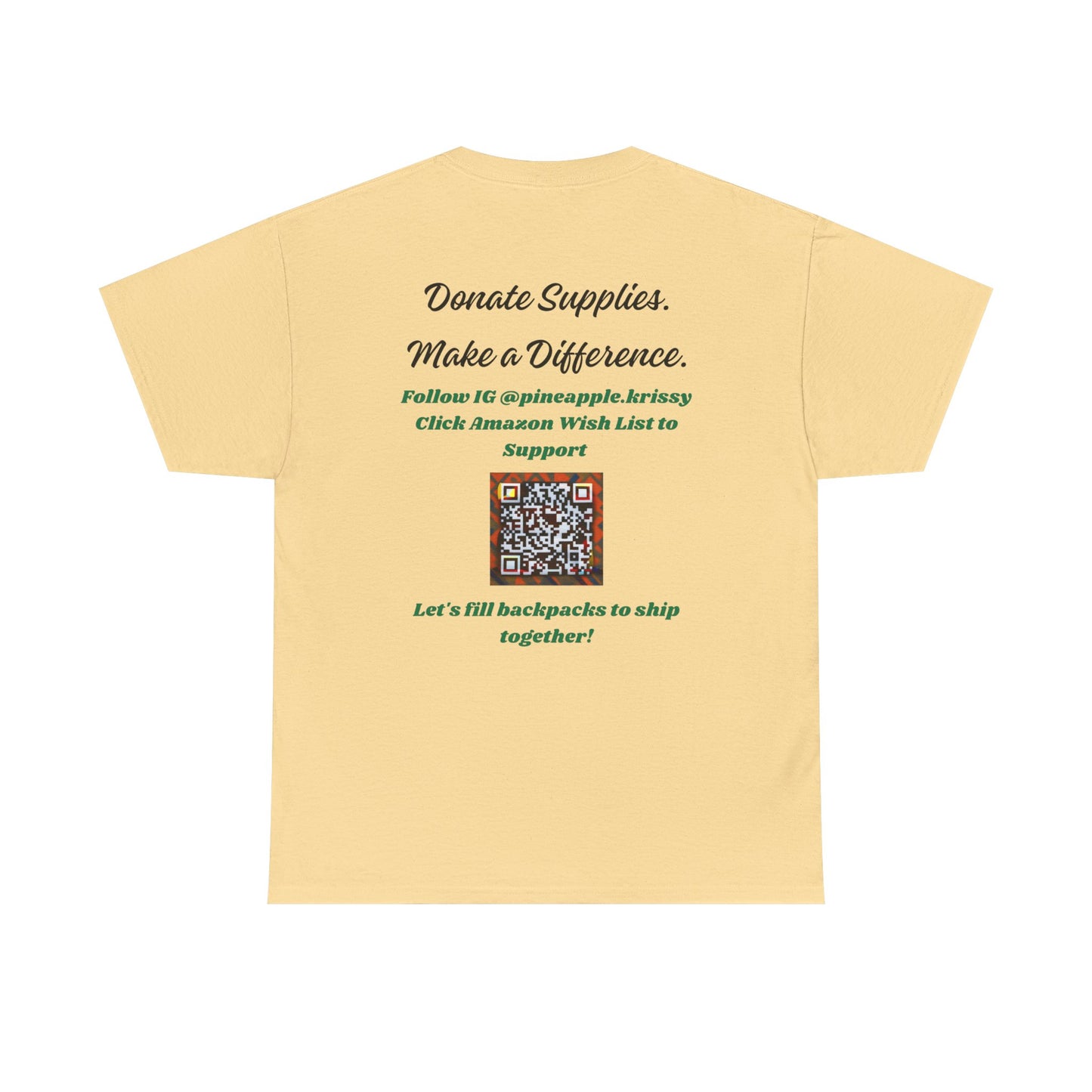 Donation Drive Tee-Shirt to Support Adonis' Mission! - Unisex Heavy Cotton Tee