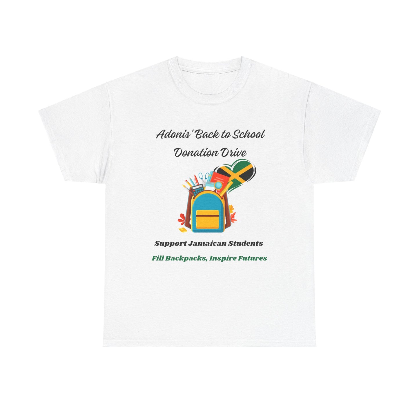 Donation Drive Tee-Shirt to Support Adonis' Mission! - Unisex Heavy Cotton Tee