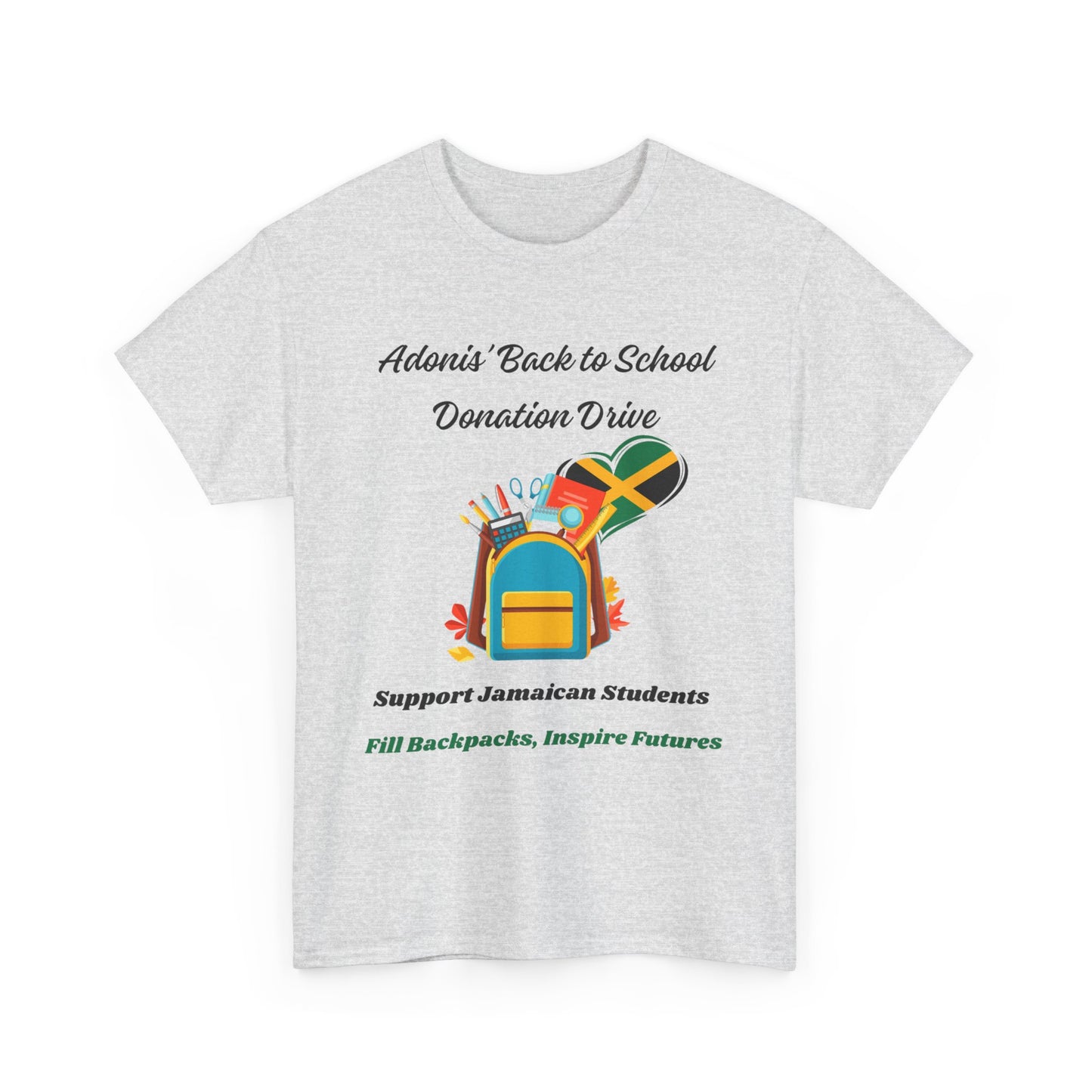 Donation Drive Tee-Shirt to Support Adonis' Mission! - Unisex Heavy Cotton Tee