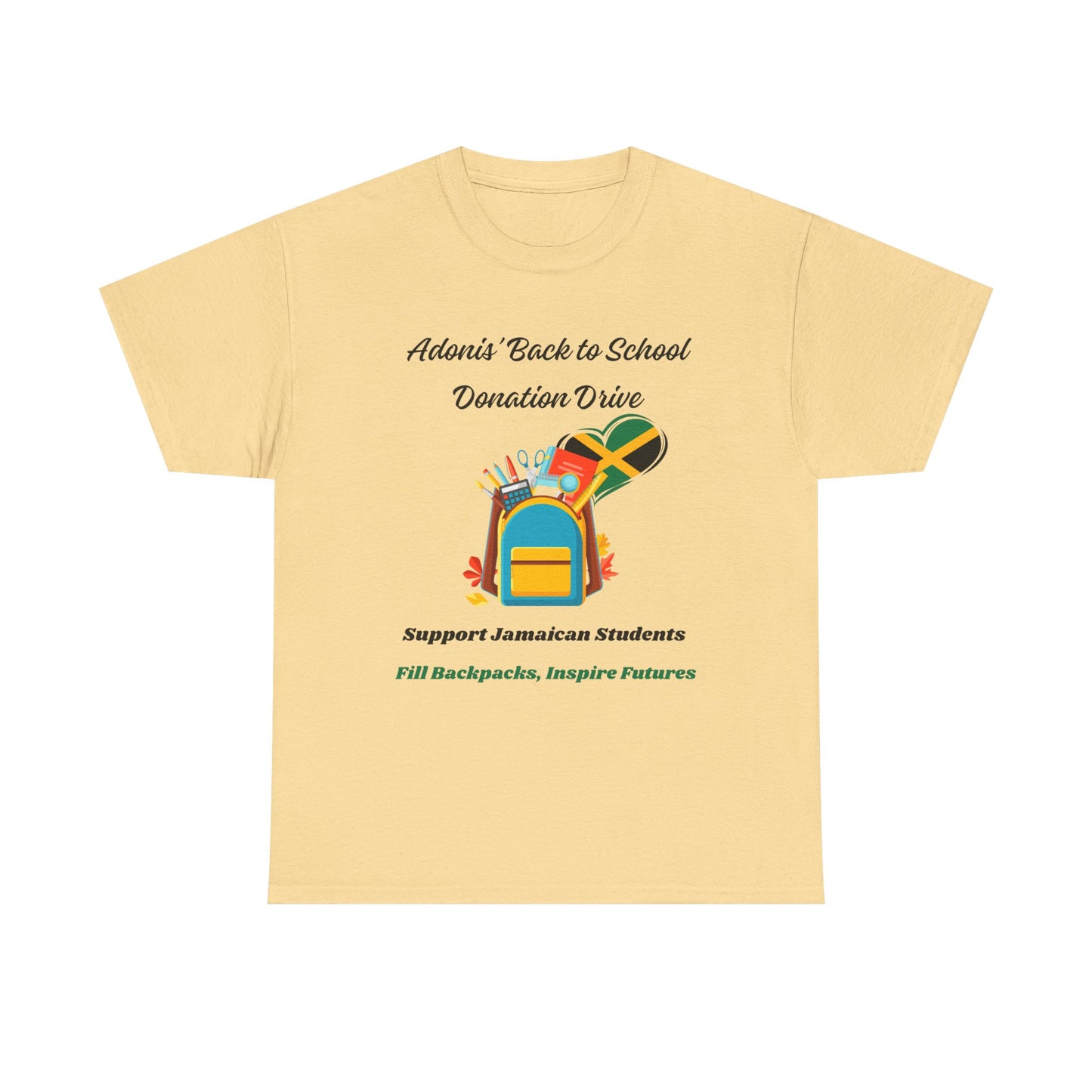 Donation Drive Tee-Shirt to Support Adonis' Mission! - Unisex Heavy Cotton Tee