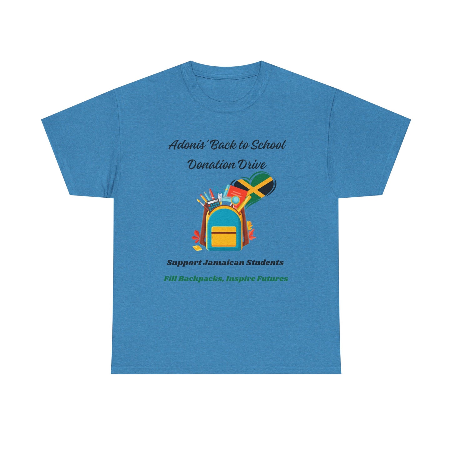 Donation Drive Tee-Shirt to Support Adonis' Mission! - Unisex Heavy Cotton Tee