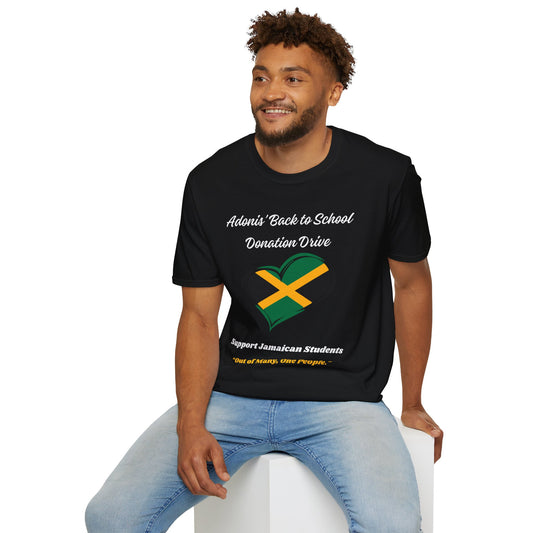 Donation Drive T-Shirt - Adonis Mission to Provide School Supplies in Jamaica