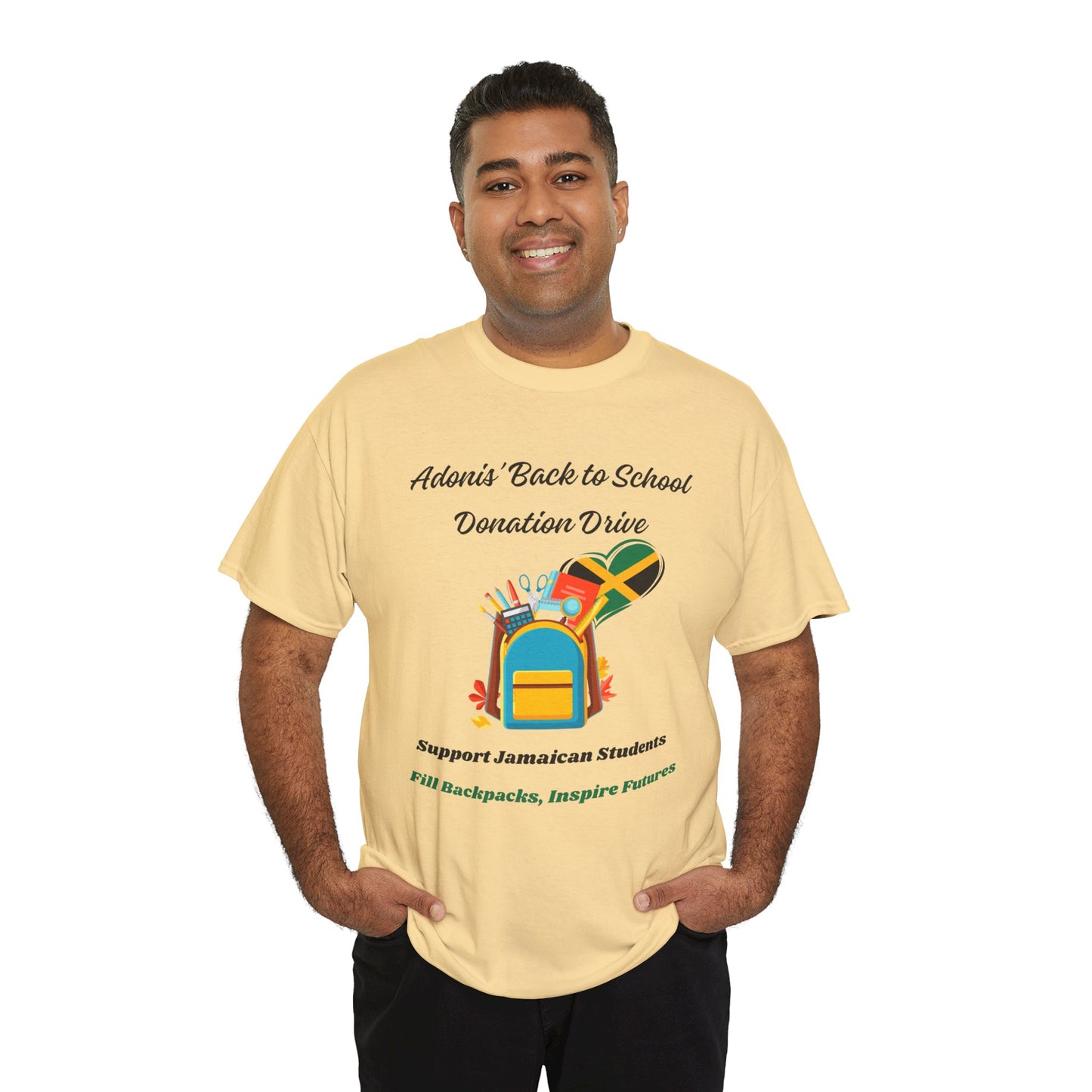 Donation Drive Tee-Shirt to Support Adonis' Mission! - Unisex Heavy Cotton Tee