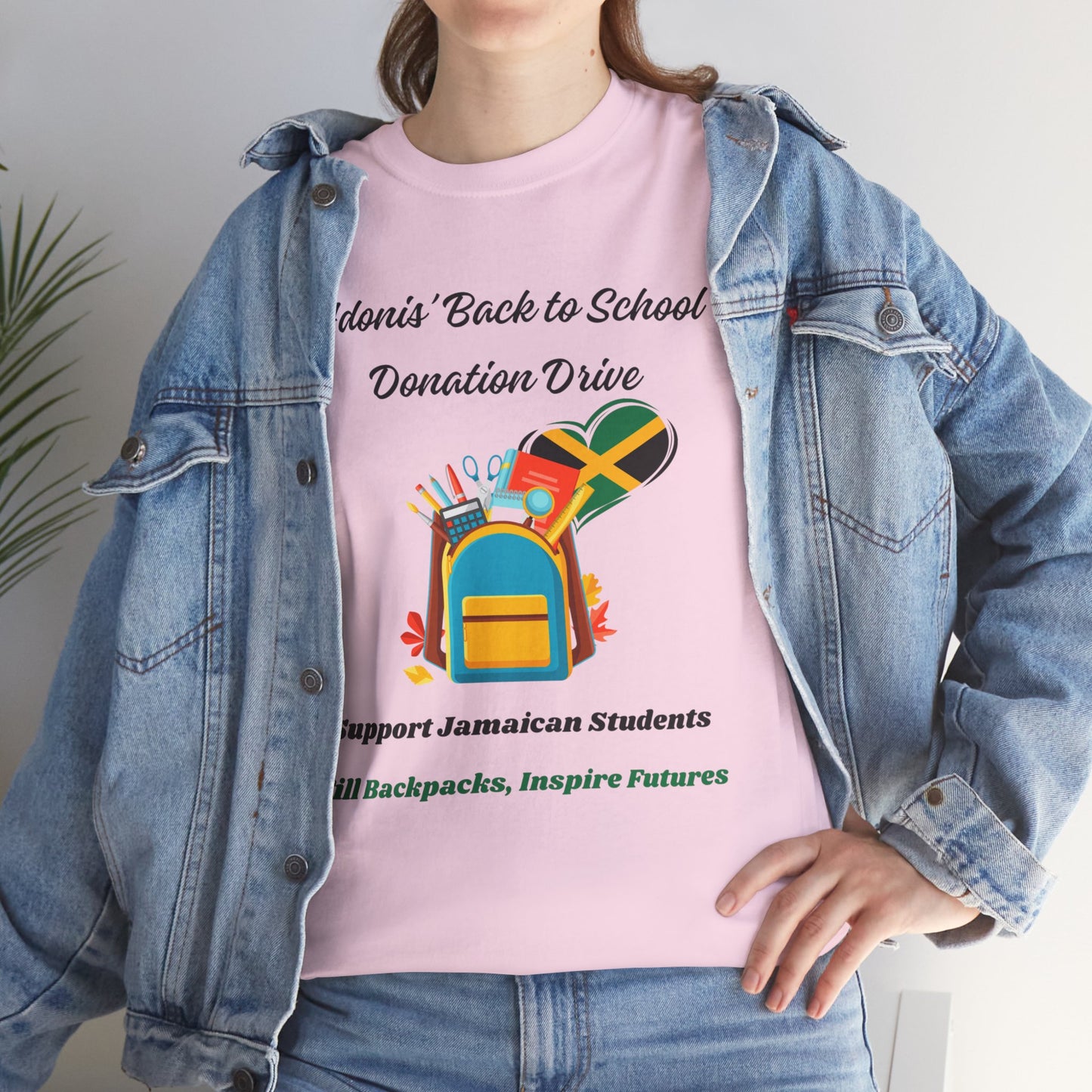 Donation Drive Tee-Shirt to Support Adonis' Mission! - Unisex Heavy Cotton Tee