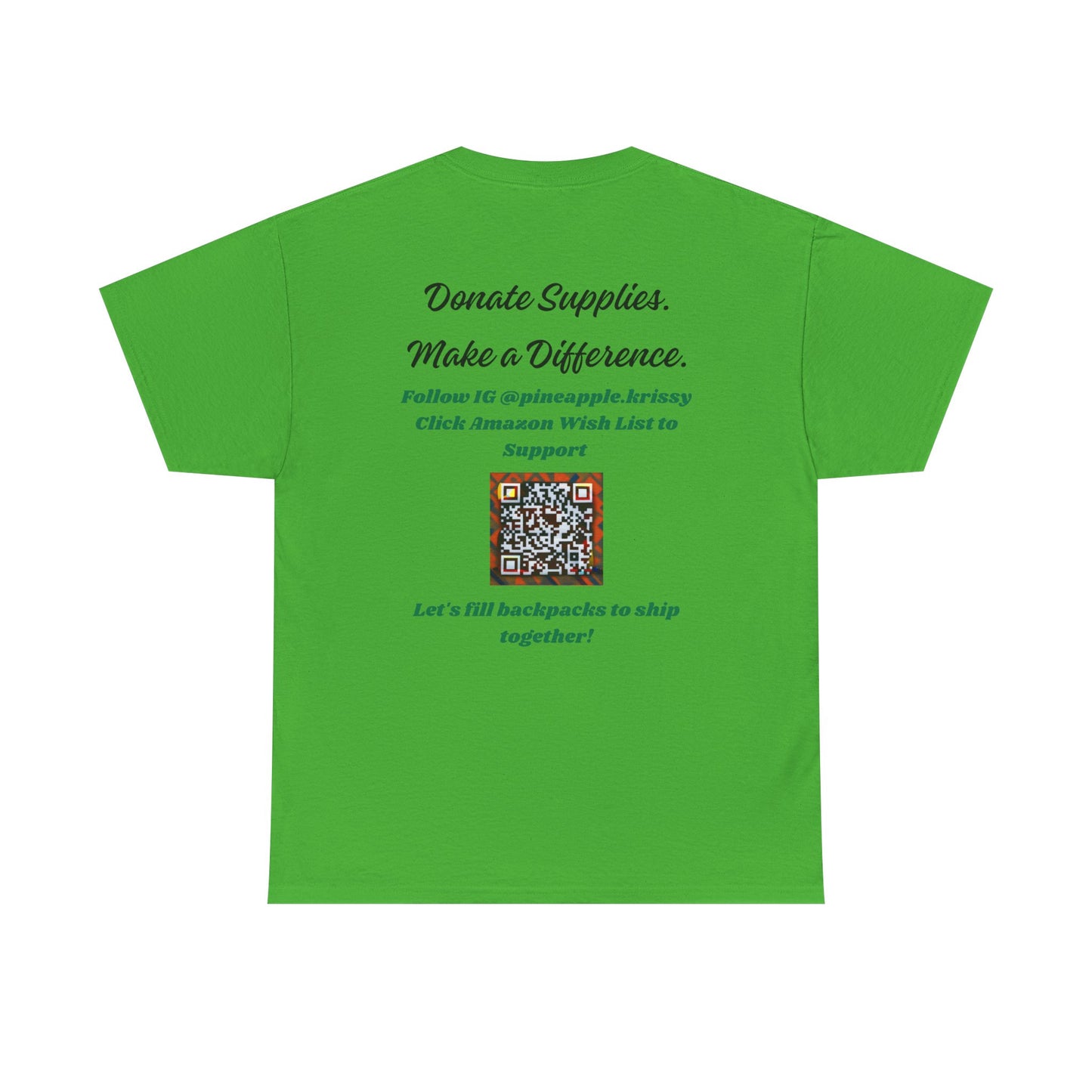 Donation Drive Tee-Shirt to Support Adonis' Mission! - Unisex Heavy Cotton Tee