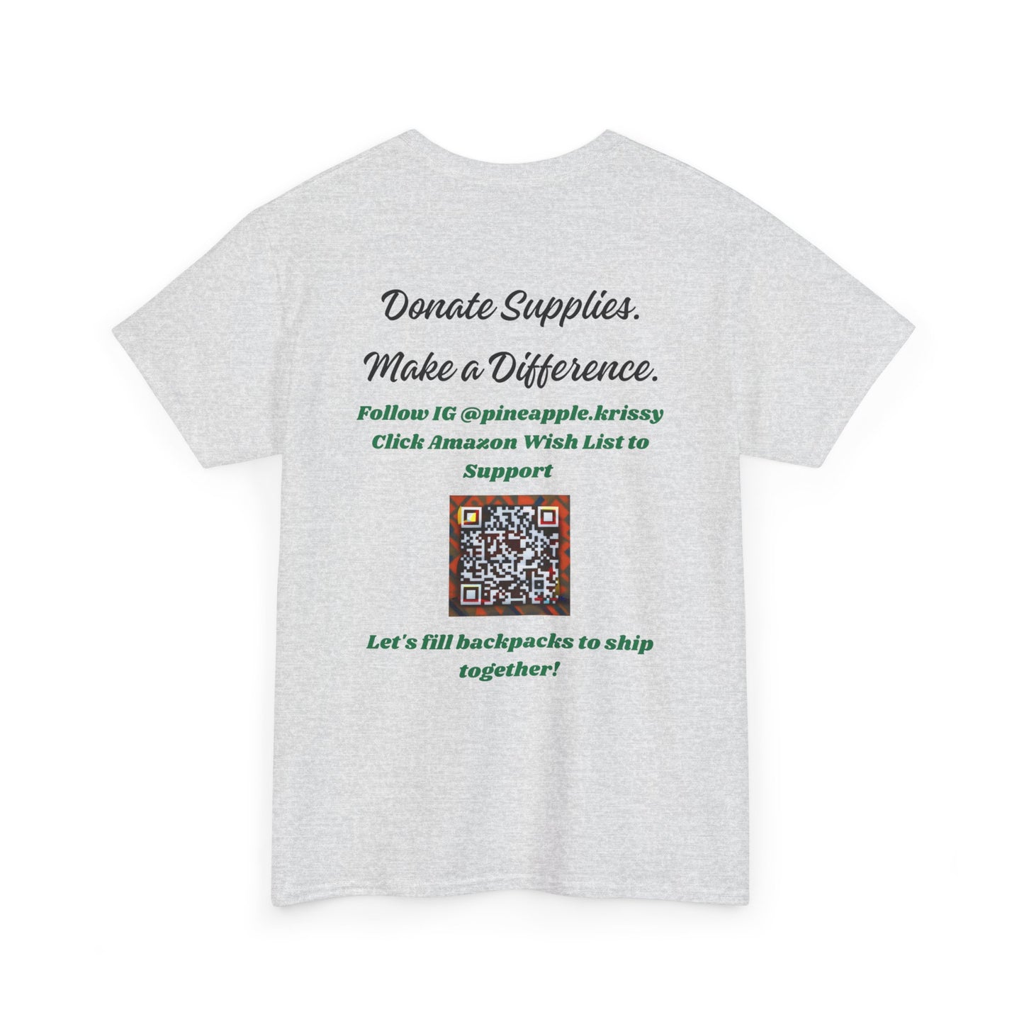 Donation Drive Tee-Shirt to Support Adonis' Mission! - Unisex Heavy Cotton Tee